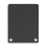 Dotlux 4084 Alu-Endkappe für Profil/Abdeckung DXA4/L + DXE5/L schwarz 2 Stück inkl. Schrauben 
