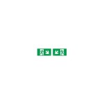 Dotlux 5403 Erweitertes Piktogrammset Pfeil diagonal links und rechts unten 2 Stück für LED-Notleuchte EXITmulti Artikel 3177 