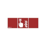 Dotlux 5409 Piktogramm Feuermelder 1 Stück für LED-Notleuchte EXITflat Artikel 5406 