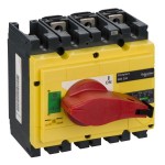 Schneider 31126 Lasttrennsch. INS250,3P, 250A/690V AC/250V DC,Drehantrieb rot/Grund gelb 