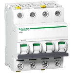 Schneider A9F04401 Leitungsschutzschalter iC60N, 4P, 1A, C Charakteristik 
