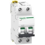 Schneider A9F95210 Leitungsschutzschalter iC60L, 2P, 10A, K-Charakteristik, 25kA 