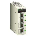 Schneider BMXNOC0401 Modicon M340 Ethernet-Modul IO-Scanner für EtherNet/IP und Modbus TCP, 4 x RJ45 