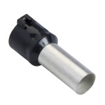Schneider DZ5CA162 Aderendhülsen m. Clip f. Bezeichnungsfahne, Ausführung normal, 16mm2, weiß 