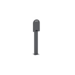 Schneider EVA1PBS1 Stele für 1 Wallbox, Pro AC Serie 