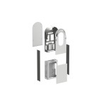 Schneider EVA1RFKS1 Metallic-Kit für EVlink Pro AC Bodenmontage, 1 Ladepunkt, IK10, C4M 