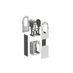 Schneider EVA1RFKS2 Metallic-Kit für EVlink Pro AC Bodenmontage 2 Ladepunkte, IK10, C4M 