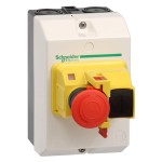 Schneider GV2MCK04 Aufbaugehäuse, IP55, +Not-Aus-Schlagtaster für GV2M 