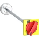 Schneider LV431051 Erweiterter Drehgriff vorn, rot/gelb, für INS250 INV100250 