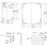 Schneider NSYMF88 Mikroperf. Montageplatte H800xB800m. Öffng. Durchm. 3,6mm auf 12,5mm Abstand 