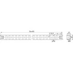 Schneider NSYSUCR4080 PanelSeT SF/SM-Universal-Traverse, 800x800x800mm, Verp.einheit: 2 Stück 
