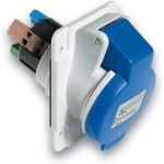 Schneider PKY16F424 CEE Anbausteckdosen Schneidklemmen, 16A, 3p+E, 200-250 V AC 