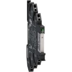 Schneider RSL1PRBU Schmales Interface-Relais RSL im Sockel, 1 W, 6 A, LED, Federzug, 24 VAC/DC 
