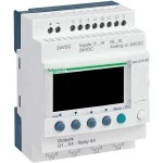 Schneider SR2B121BD SPS-Steuerrelais, Zelio Logic, kompakte Ausführung, 12 E/A, 24 VDC, Display, Uhr, Relaisausgänge 