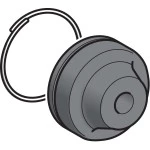 Schneider XACB912 Schutzkappe m. Befestigungsring, f. Drucktast. m. Schutzkap., Silikon, 4mm 