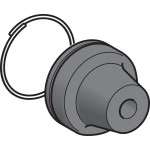 Schneider XACB922 Schutzkappe m. Befestigungsring, f. Drucktast. m. Schutzkap., Silikon, 16mm 