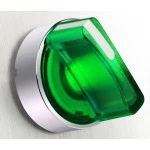 Schneider XB4BK123B5 Leuchtwahlschalter, Harmony XB4, Metall, 22mm, grün, universelle LED, 2 Stellungen, 1S+1Ö, 24V ACDC 