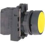 Schneider XB5AA51 Drucktaster, Harmony XB5, Kunststoff, gelb, unbeschriftet, 22mm, tastend, 1S 