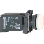 Schneider XB5AV41 Leuchtmelder, Harmony XB5, Kunststoff, weiß, 22mm, BA9s Glühlampe, glatte Kalotte, 230V AC 