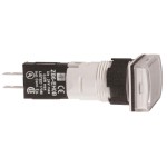 Schneider XB6DV1BB Leuchtmelder, Ø 16, rechteckig, IP 65, weiß, Integral LED, 24 V, Stecker 
