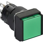 Schneider XB6ECW3B1P Grüner Leuchtdrucktaster Ø 16, flach, o. Rastung, 24 V, 1OC 