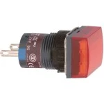 Schneider XB6EDV4BP Leuchtmelder, rechteckig Ø 16, IP 65, rot, Integral LED, 24 V, Stecker 