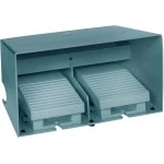 Schneider XPEM3110D Fußschalter, Harmony XPE, doppelt, Metall, blau, 1-stufig, 4Ö+4S, IP66, mit Schutzhaube 