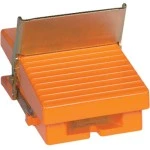Schneider XPER911 Fußschalter, Harmony XPE, einfach, Metall, orange, 2-stufig, 2Ö+2S, IP66 