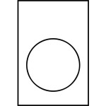 Schneider ZB2BY4101 Bezeichnungsschild, 30x40mm, 1 weiße Seite, 1 gelbe Seite, neutral 