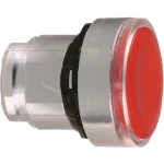 Schneider ZB4BH043 Leuchtdrucktaster, Frontelement, Harmony XB4, Metall, 22mm, rot, unbeschriftet, für universelle LED, rastend 