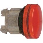 Schneider ZB4BV043E Leuchtmelder, Frontelement, Harmony XB4, Metall, 22mm, rot, für universelle LED, glatte Kalotte, für Einlegeschild 