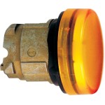 Schneider ZB4BV053E Leuchtmelder, Frontelement, Harmony XB4, Metall, 22mm, orange, für universelle LED, glatte Kalotte, für Einlegeschild 