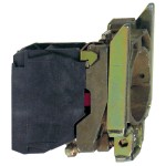 Schneider ZB4BZ102 Hilfsschalterblock mit Befestigungsflansch, Harmony XB4, Metall, 22mm, 30mm, 1Ö, Schraubklemme 