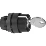 Schneider ZB5AG420 Schlüsselschalter, Frontelement, Harmony XB5, Kunststoff, 22mm, schwarz, 2 Stellungen, rastend, Ronis 3131A 