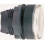 Schneider ZB5AH0183 Leuchtdrucktaster, Frontelement, Harmony XB5, Kunststoff, 22mm, weiß, für universelle LED, für Einlegeschild, rastend 