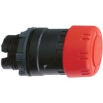 Schneider ZB5AS834 Not-Aus/Not-Halt-Schalter, Frontelement, Harmony XB5, Kunststoff, 22mm, rot, Pilz 30mm, Drehentriegelung 
