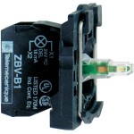 Schneider ZB5AVB1 Lampenfassung, Harmony XB5, Kunststoff, weiß, universelle LED, mit Befestigungsflansch, Schraubklemme, 24V ACDC 