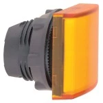 Schneider ZB5CV053 Leuchtmelder, Frontelement, Harmony XB5, Kunststoff, 22mm, orange, für universelle LED, eckig 