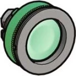 Schneider ZB5FA36 Drucktaster, Frontelement, Harmony XB5F, Kunststoff, 30mm, grün, zurückgesetzt, unbeschriftet, tastend 