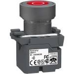 Schneider ZB5RTA432 Funkdrucktaster, Harmony XB5R, Kunststoff, 22mm, rot, beschriftet O, tastend, batterielos, kabellos 