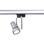 Deko-Light 003441 3-Phasen-Spot, Brazo, 9,9 W, 6000 K, Silber, 220-240 V/AC, 50 / 60 Hz, IP 20 