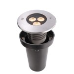 Deko-Light 100133 Bodeneinbauleuchte, Bodeneinbauleuchte I, 5,8 W, 3000 K, Silber, Spannungskonsta 