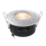 Deko-Light 110002 Einbaustrahler, Damp Rund, 1x max 35 W MR16, Silber, Spannungskonstant, 12 V/AC/ 