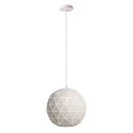 Deko-Light 342130 Pendelleuchte, Asterope Rund 400 mm, 1x max. 40 W E27, Weiß, 220-240 V/AC, 50 / 