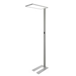 Deko-Light 343022 Stehleuchte, Office One Transparent, 55 W, Touch DIM, 4000 K, Silber, 200-240 V/ 