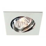 Deko-Light 449211 Einbaustrahler, Style Square, Tilt, 1x max 50 W MR16, Chrom, Spannungskonstant, 