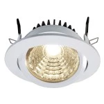Deko-Light 565067 Einbaustrahler, COB 95 Noble, 10 W, 3000 K, Weiß, Stromkonstant, 26-27 V/DC, Bem 