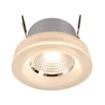 Deko-Light 565195 Einbaustrahler, COB 68 Acryl, 6,8 W, 2700 K, Silber, Stromkonstant, 18-20 V/DC, 