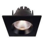 Deko-Light 565244 Einbaustrahler, Orionis Eckig, 6,5 W, 2700 K, Schwarz/Schwarz, Stromkonstant, 17 