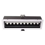Deko-Light 565257 Einbaustrahler, Ceti 10 Adjust, Tilt, 20 W, 3000 K, Weiß, Stromkonstant, 28-29 V 